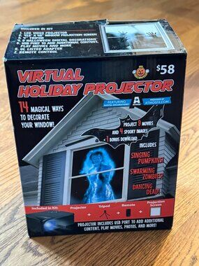 Mr Halloween AtmosFX Virtual Holiday Projector Kit Halloween Decor USB Projector